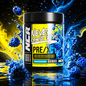 NCR Pre-Workout Sour Blue Razz Tub | Energy, Focus & Support
