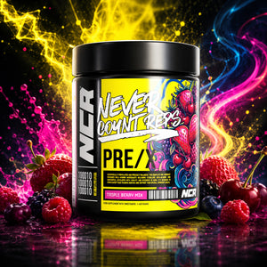NCR Pre-Workout Triple Berry Mix Tub | Energy, Focus & Support