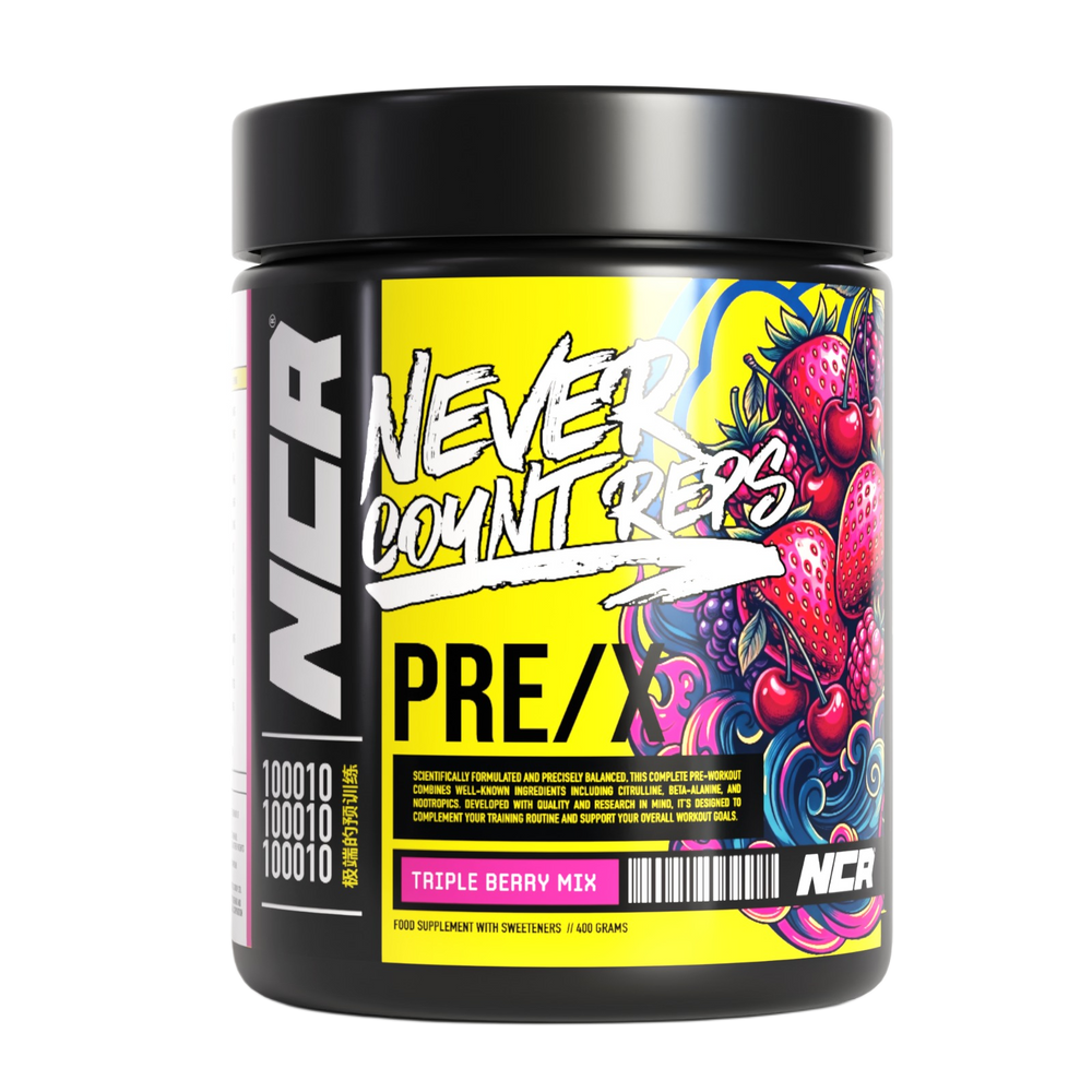 NCR Pre-Workout Triple Berry Mix Tub | Energy, Focus & Support