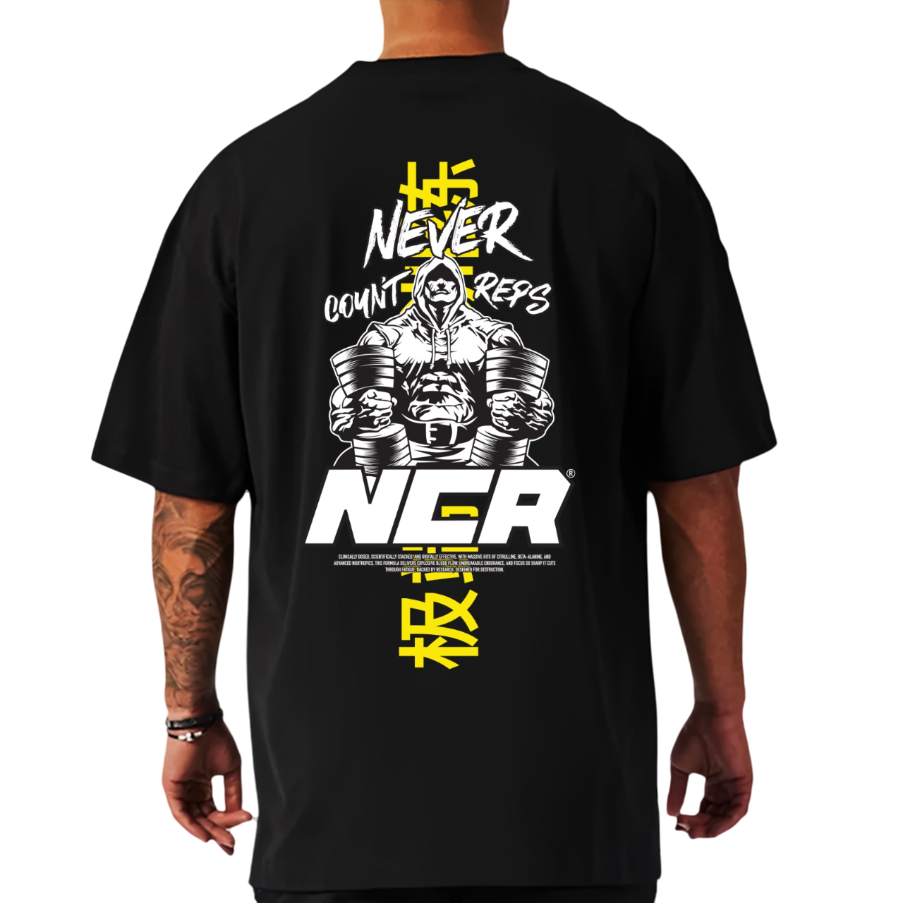 NCR Printed Black T-shirt