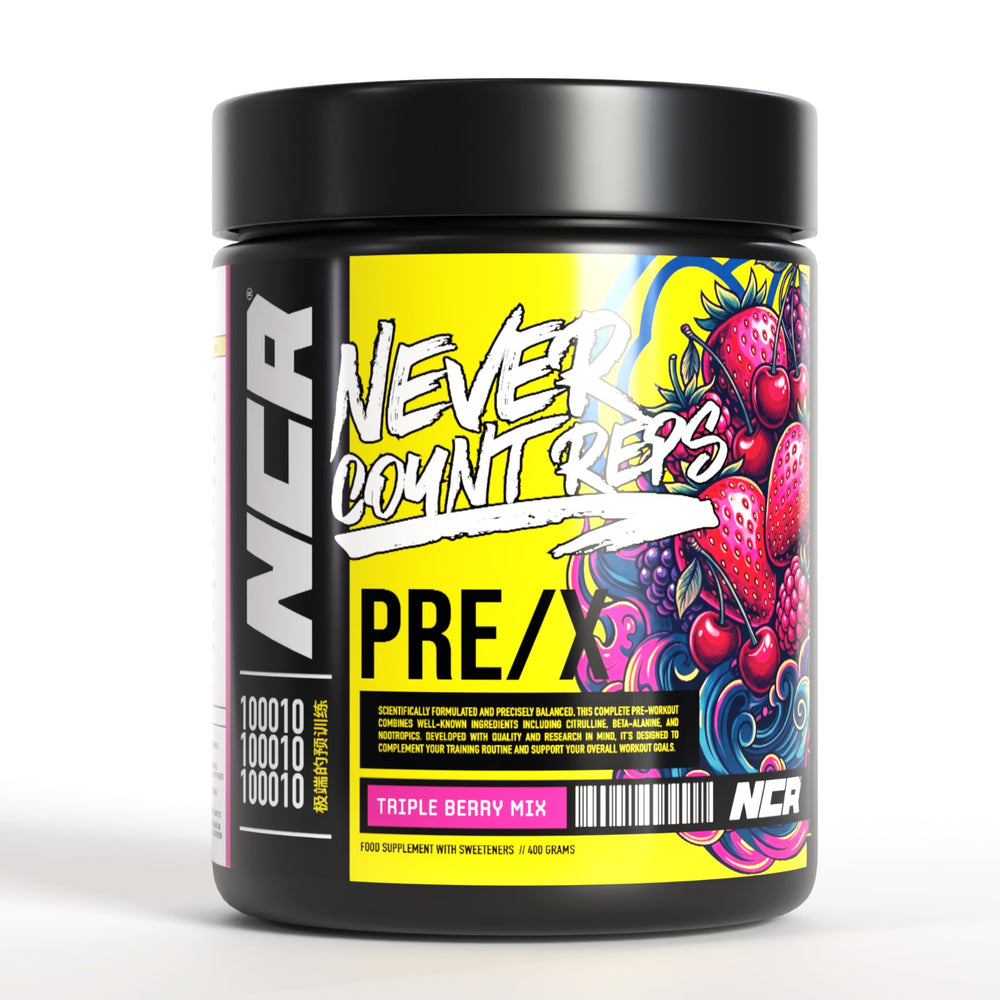NCR Pre-Workout Triple Berry Mix Tub | Energy, Focus & Support